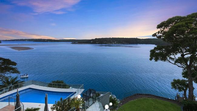 The view from Cricketer Nathan Lyon’s Port Hacking home.