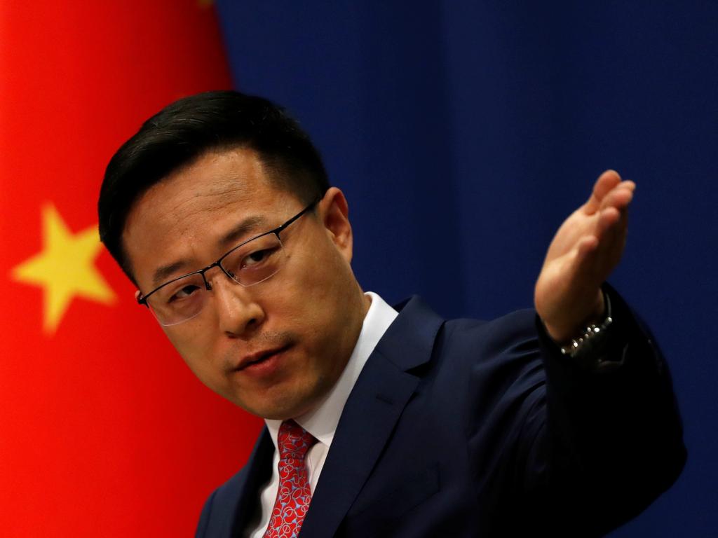 China’s Foreign Ministry spokesman Zhao Lijian described the trilateral AUKUS security pact as “extremely irresponsible”. Picture: Reuters