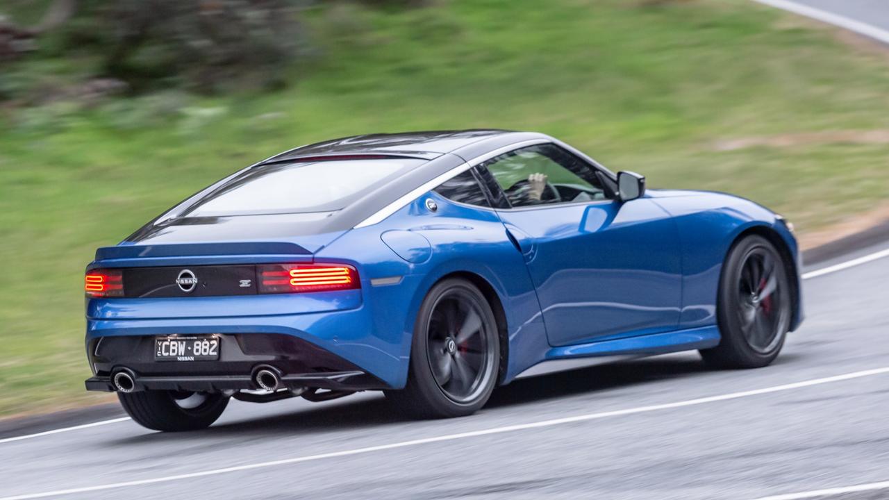 Under the bonnet of the Nissan Z coupe is a twin-turbo V6