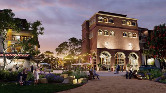 A concept render showing how the former West End site at Thebarton will look once the redevelopment is complete. Picture: Renewal SA