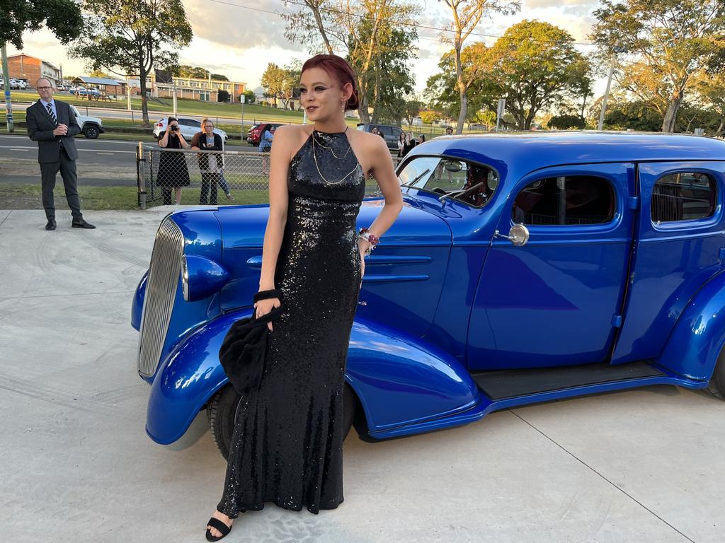 Students arrive at Maryborough State High School's formal.