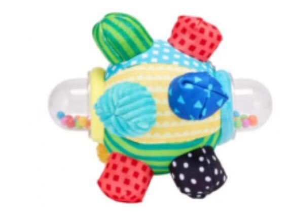 The national consumer watch dog issued a recall notice for the Anko soft activity ball, which has rattles on two sides, this week. Picture: supplied