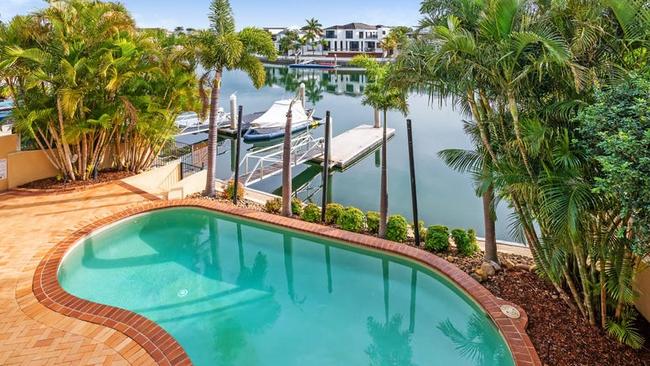 Billionaire Clive Palmer has listed his King Charles Drive property for sale. Picture: RealEstate.com.au