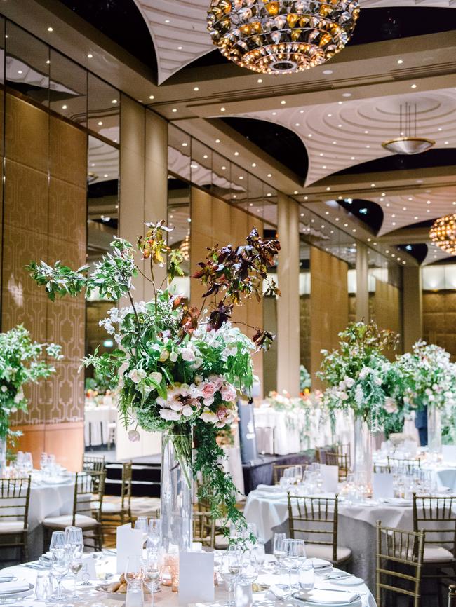 Nothing but perfection: Elia and Hatem’s “enchanted forest” reception.