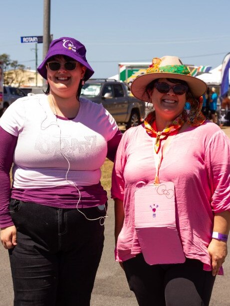 Brianna Laskai and Angela Twyford from Youth of the Future at the 2023 Bundaberg Relay for Life.