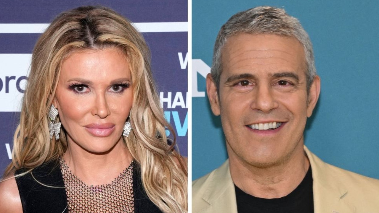 Brandi Glanville and Andy Cohen. Picture: Charles Sykes/Bravo via Getty Images; Angela Weiss/AFP