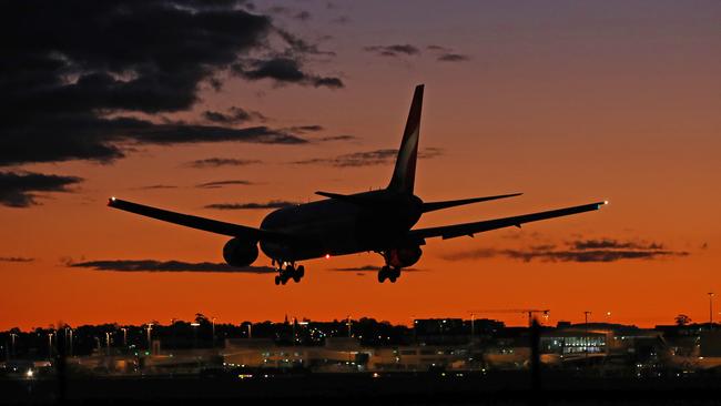 Sydney Airport’s recovery was thwarted by the Covid breakout, triggered by a driver transporting overseas flight crews to their hotels. Picture: Toby Zerna