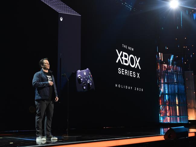 Head of Xbox, Phil Spencer, unveils the new Xbox Series X alongside Senuaâs Saga: Hellblade II at The Game Awards 2019 at the Microsoft Theatre last year.