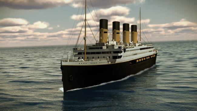 Clive Palmer has recommitted to building the Titanic II. Picture: Supplied