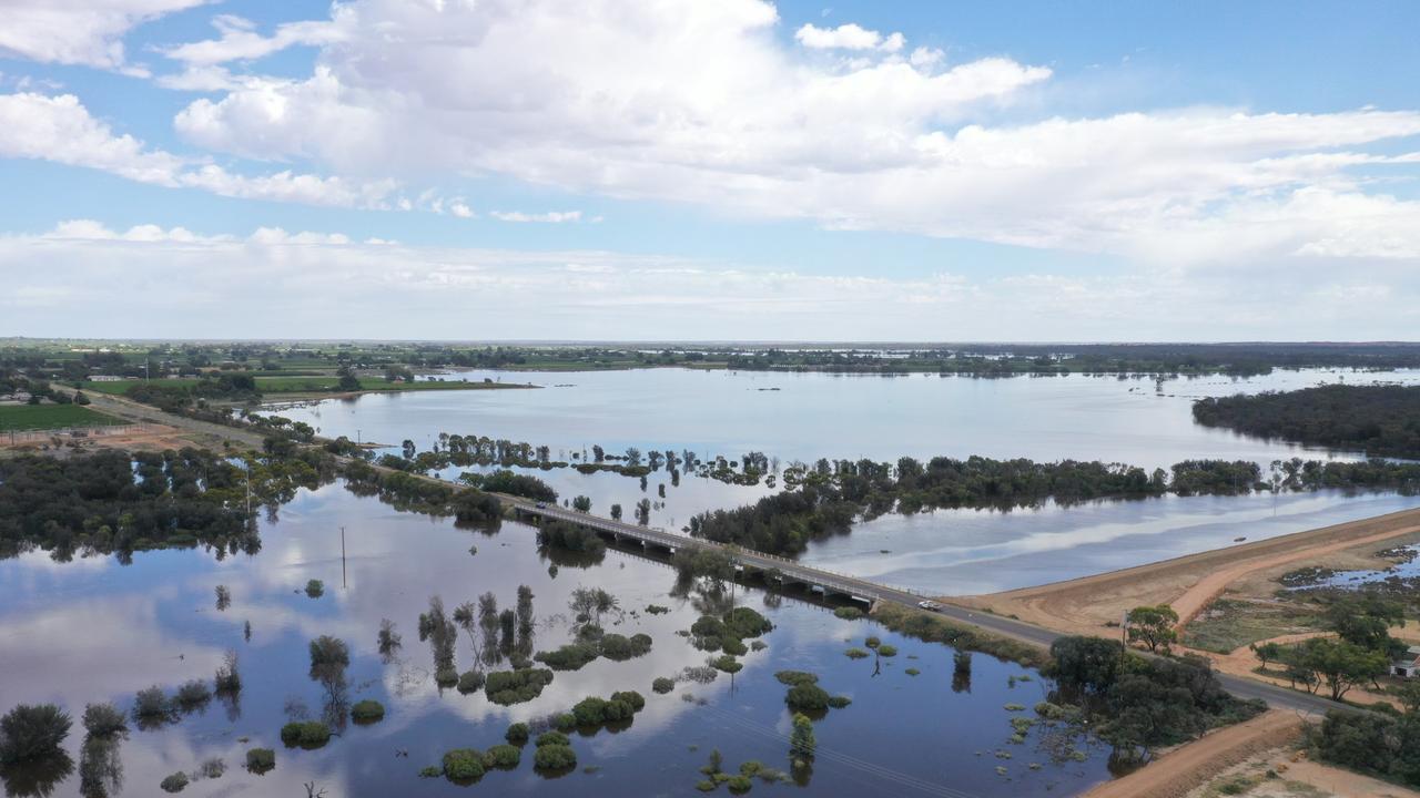 Renmark Paringa Council are monitoring their 38km levee network as flooding affects the Upper Murray River. Picture from the Renmark Paringa Council Facebook page.