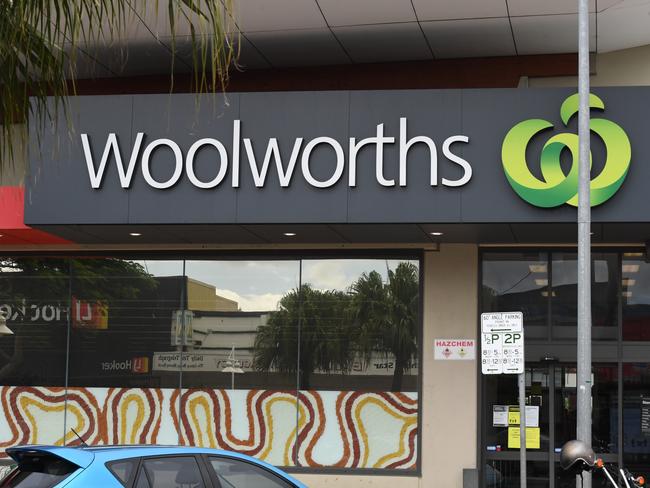 Coles and Woolworths during the coronavirus pandemic in Ballina.