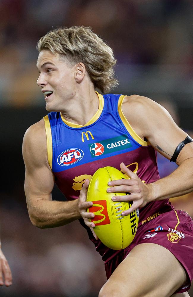 Will Ashcroft is one of the Lions’ father-son pick-ups. Picture: Russell Freeman/AFL Photos via Getty Images.