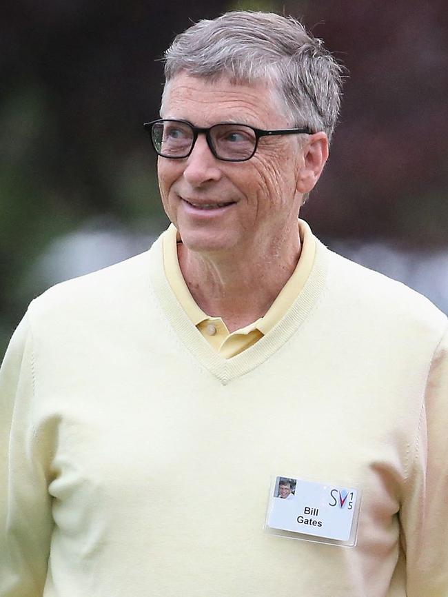 Bill Gates allegedly met Epstein in his mansion with Eva in attendance. Picture: AFP