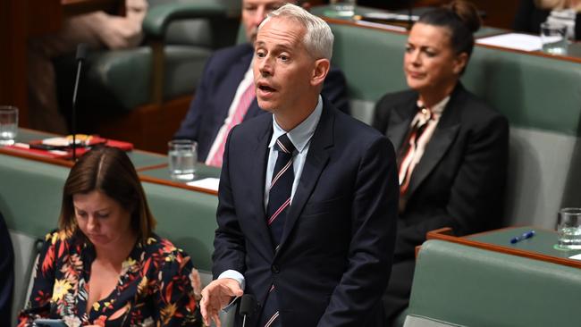 Immigration Minister Andrew Giles refused to answer questions about the NZYQ cohort on “operational” grounds. Picture: NCA NewsWire / Martin Ollman