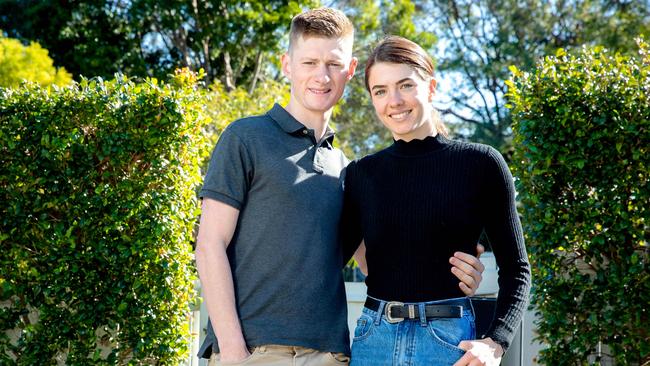 Jockeys Kyle Wilson-Taylor and Angela Jones. Picture: Richard Walker