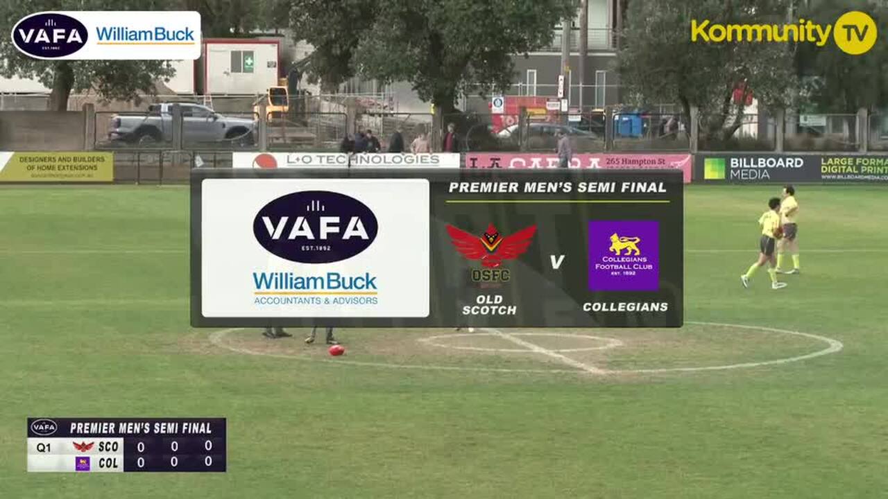 Replay: Old Scotch v Collegians - VAFA Premier men's semi final