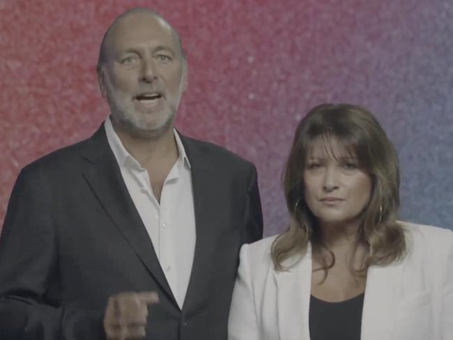 Pastor Brian Houston, pictured with his wife Bobbie, is stepping down from mega-church Hillsong. Picture: Supplied.