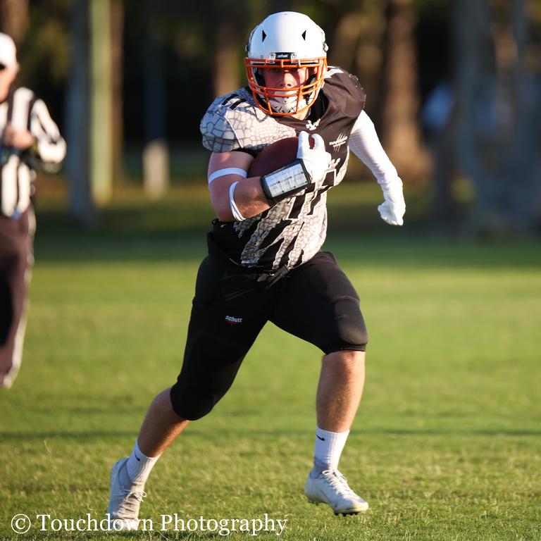 Sunshine Coast gridiron talent Toby Joshua. Picture: Touchdown Photography.