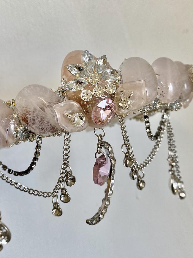 The rose Quartz crown bought by Nicole Kidman for her daughter Faith Margaret from their market stall at Byron Bay twilight markets. Picture: summersdreaming.com