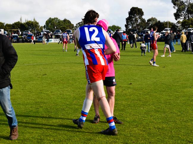 West Gippsland league grand final match 2024 — Phillip Island Bulldogs V Nar Nar Goon "The Goon" Football Club at Garfield Recreation Reserve on September 14, 2024. Picture: Jack Colantuono