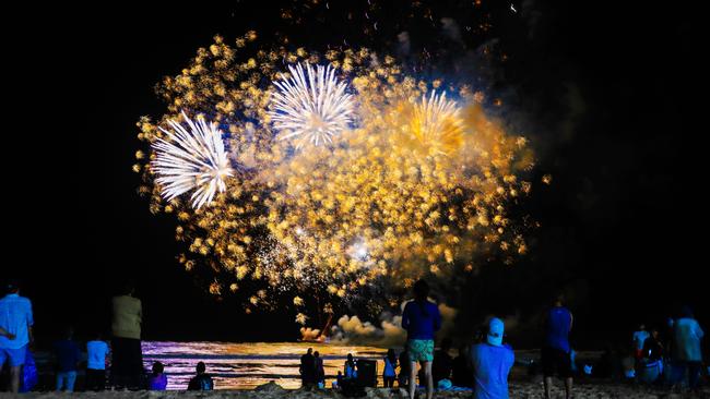 New Year’s Eve fireworks at Surfers Paradise. Picture: Nigel Hallett.