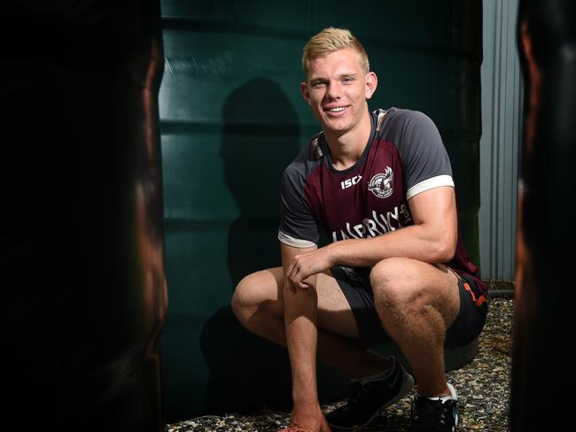 Manly Sea Eagles rising star Tom Trbojevic pictured at Narrabeen Sports Academy.