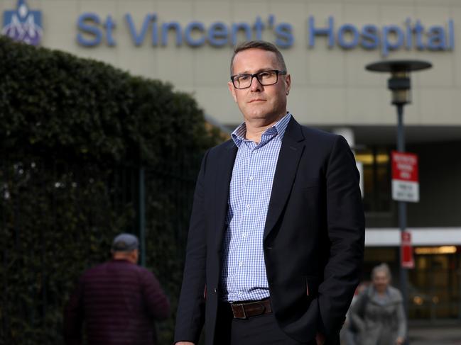 St Vincent's Health Australia chief executive Toby Hall wants to build a new health facility at Badgerys Creek. Picture: Chris Pavlich