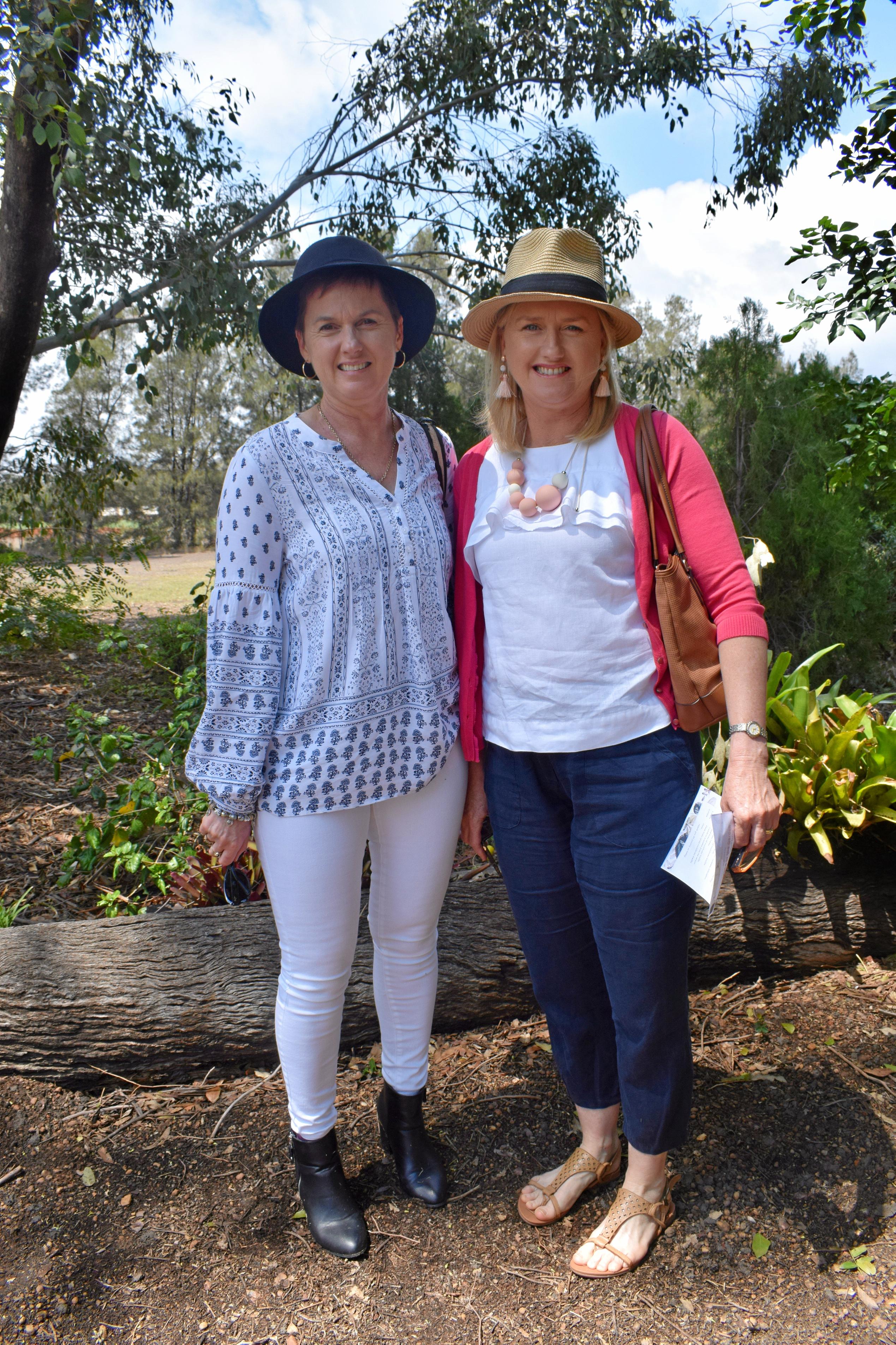 Di Keys and Jen Bailey at the Warra Springtime in the Garden event, Saturday October 6, 2018. Picture: Brooke Duncan