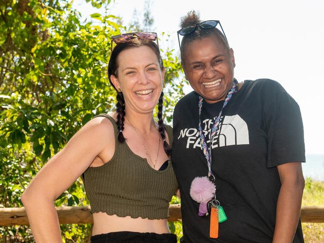 Leila Jackson and Nadine Tass at the official opening of Seaforth Esplanade Redevelopment Saturday 2 September 2023 Picture: Michaela Harlow