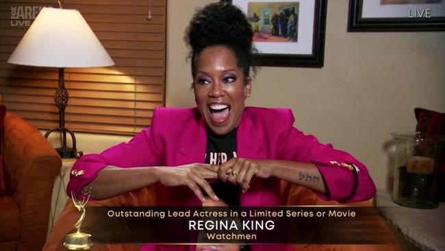 Regina King won Outstanding Actress in a Limited Series or Movie for Watchmen.