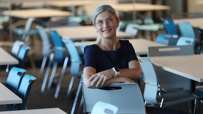 Kath Kayrooz, principal of Toowong's Queensland Academy of Science, Maths and Technology. Picture: Lyndon Mechielsen/The Australian