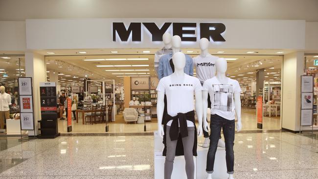 Myer at Westfield in Hornsby will be shut down. Entrance to second floor of the store. Hornsby, NSW, Australia, 16 September 2017. (AAP Image/Annika Enderborg)