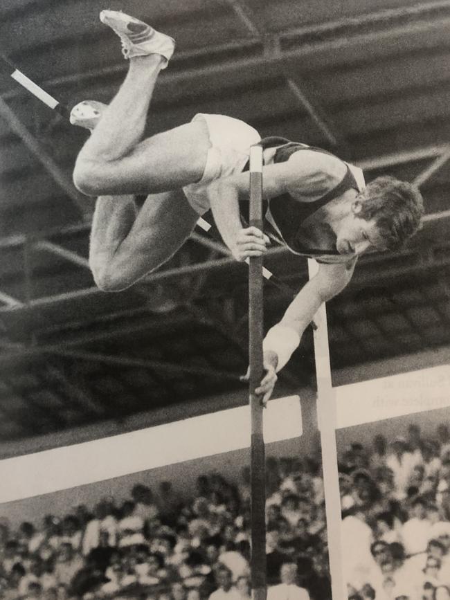 Michael Sullivan in his pole vaulting days.