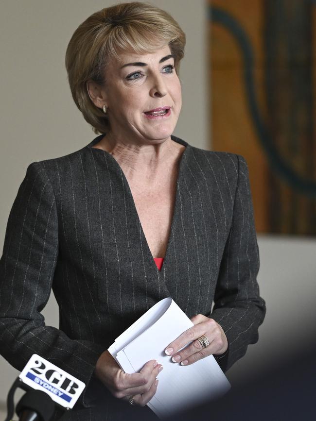 Opposition workplace spokeswoman Michaelia Cash agreed to a deal with the government on Monday. Picture: NewsWire / Martin Ollman