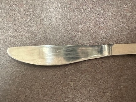 The butter knife confiscated from Liviah …