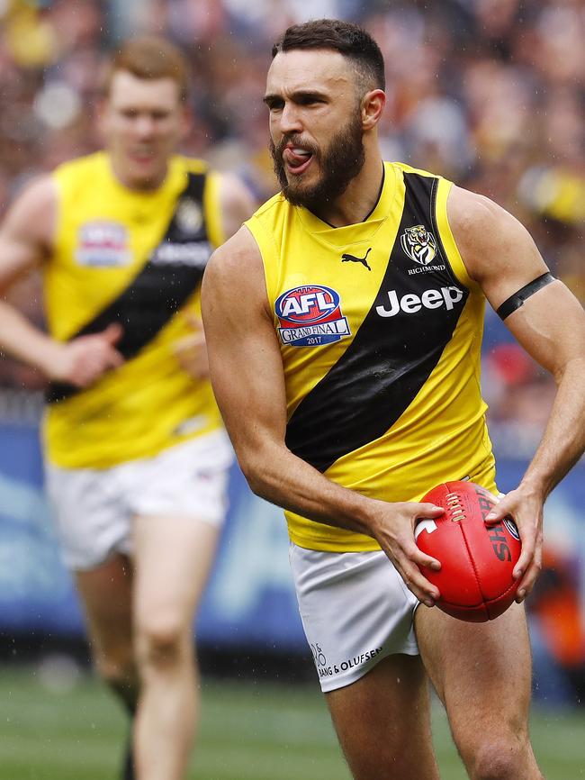 Edwards stars for Richmond in last year’s grand final. Picture: Michael Klein