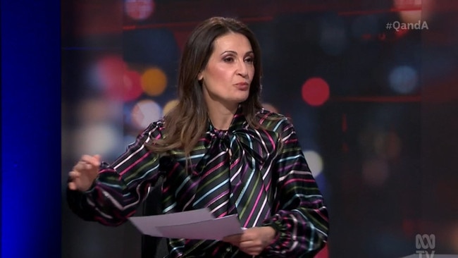 Patricia Karvelas on Q&amp;A. Picture: ABC