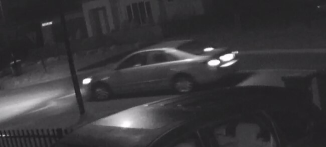 A silver car seen in the footage. Picture: Supplied