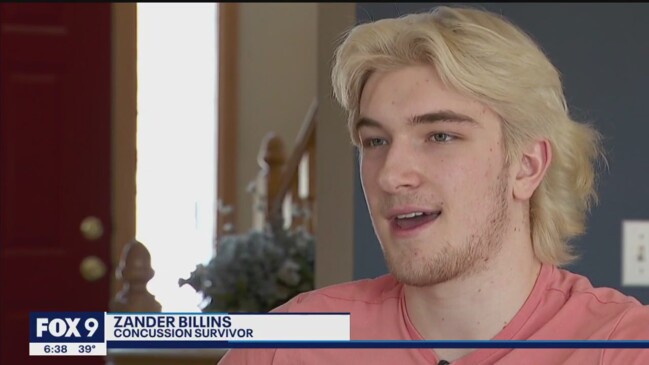 High school hockey player urges concussion survivors to pay attention to mental health