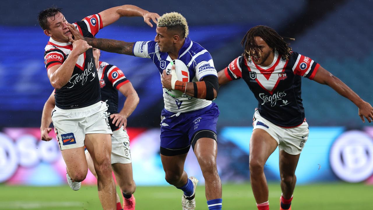 Kikau was unstoppable against the Roosters earlier this season. Picture: Cameron Spencer/Getty Images