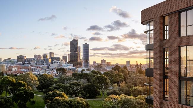 Artist's impression of the views on offer from the $100m apartment development. Picture: Supplied by Chasecrown