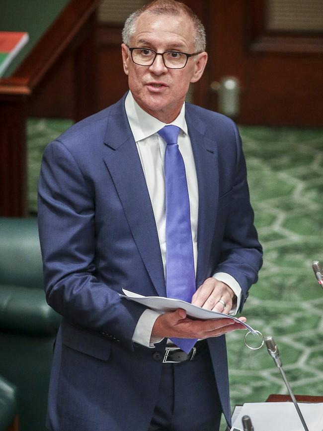 Premier Jay Weatherill at Parliament House. Picture: Mike Burton