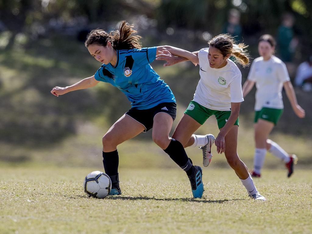 Eva Heron (right) has signed with Olympic. Picture: Jerad Williams