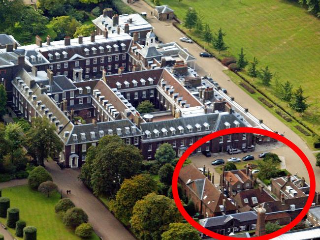 File photo dated 23/09/02 of an aerial of Kensington Palace, London, after it was announced that Prince Harry and Meghan Markle are engaged.. Picture date: Monday November 27, 2017. The couple will live together in Harry's current home, Nottingham Cottage at the palace. See PA story ROYAL Wedding. Photo credit should read: Andrew Parsons/PA Wire