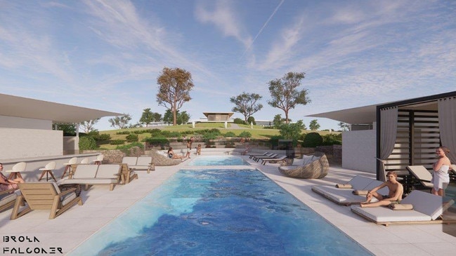 Original plans showed Nexus Barossa would feature a stunning infinity pool. Picture: Brown Falconer