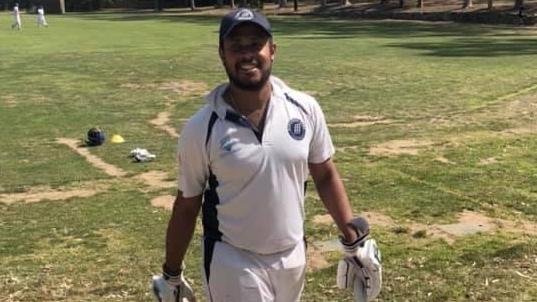 Thilina Herath after his rapid century for Bundoora Park in DVCA Money Shield. Picture: Supplied