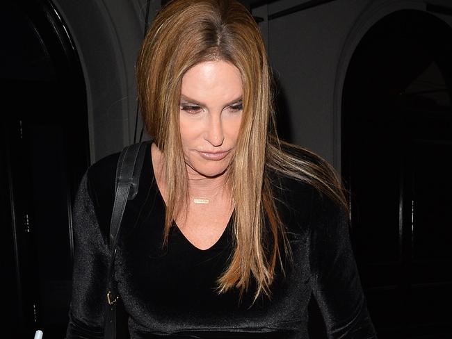 Caitlyn Jenner, seen here at Craig’s two weeks ago, attended the party with rumoured girlfriend Sophia Hutchins. Picture: MEGA.