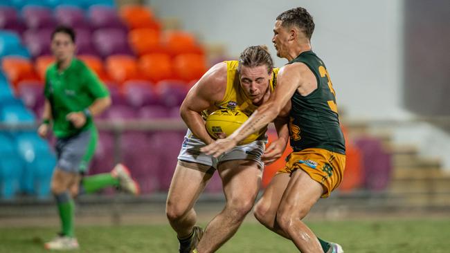 Mitchell Norton in the Nightcliff vs St Mary’s 2023-24 NTFL major semi final. Picture: Pema Tamang Pakhrin