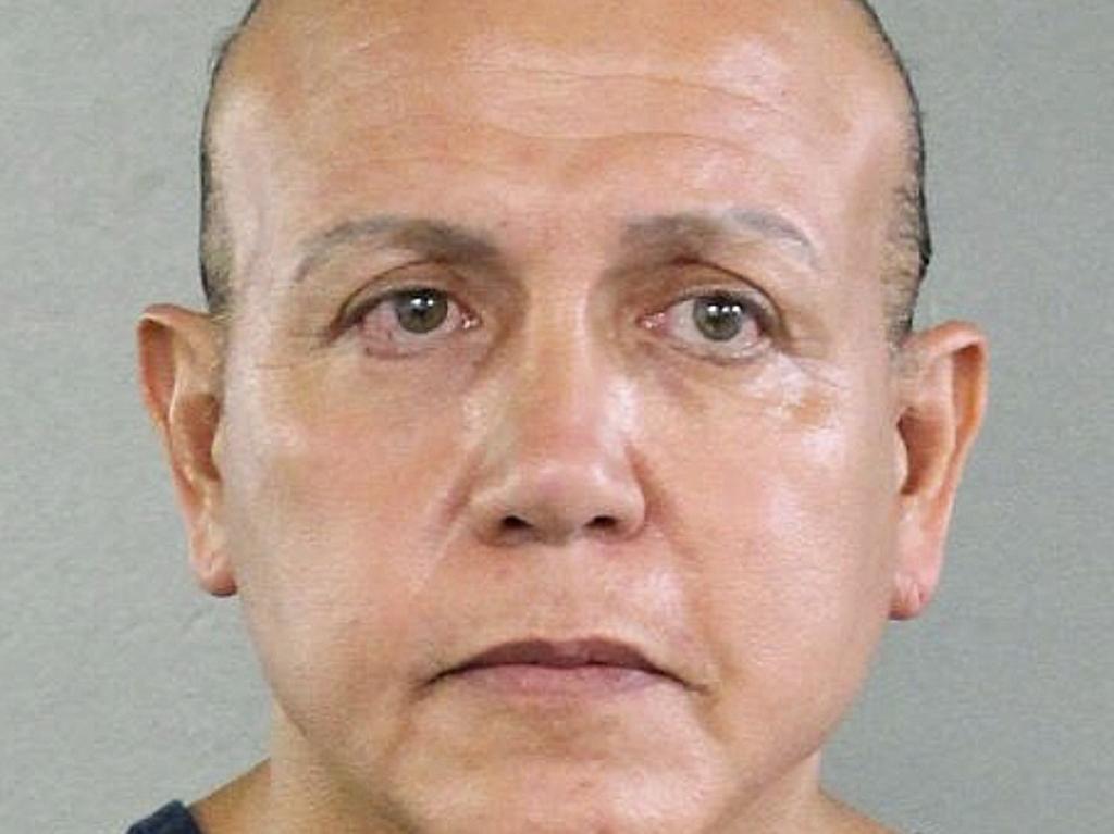 Cesar Sayoc, 56, was arrested in Florida in connection with the mail-bomb scare that earlier widened to 12 suspicious packages. Picture: Broward County Sheriff's Office via AP