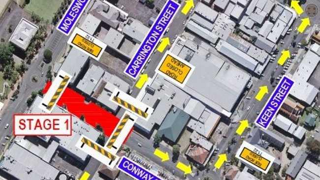 Road closures planned during works in Lismore.